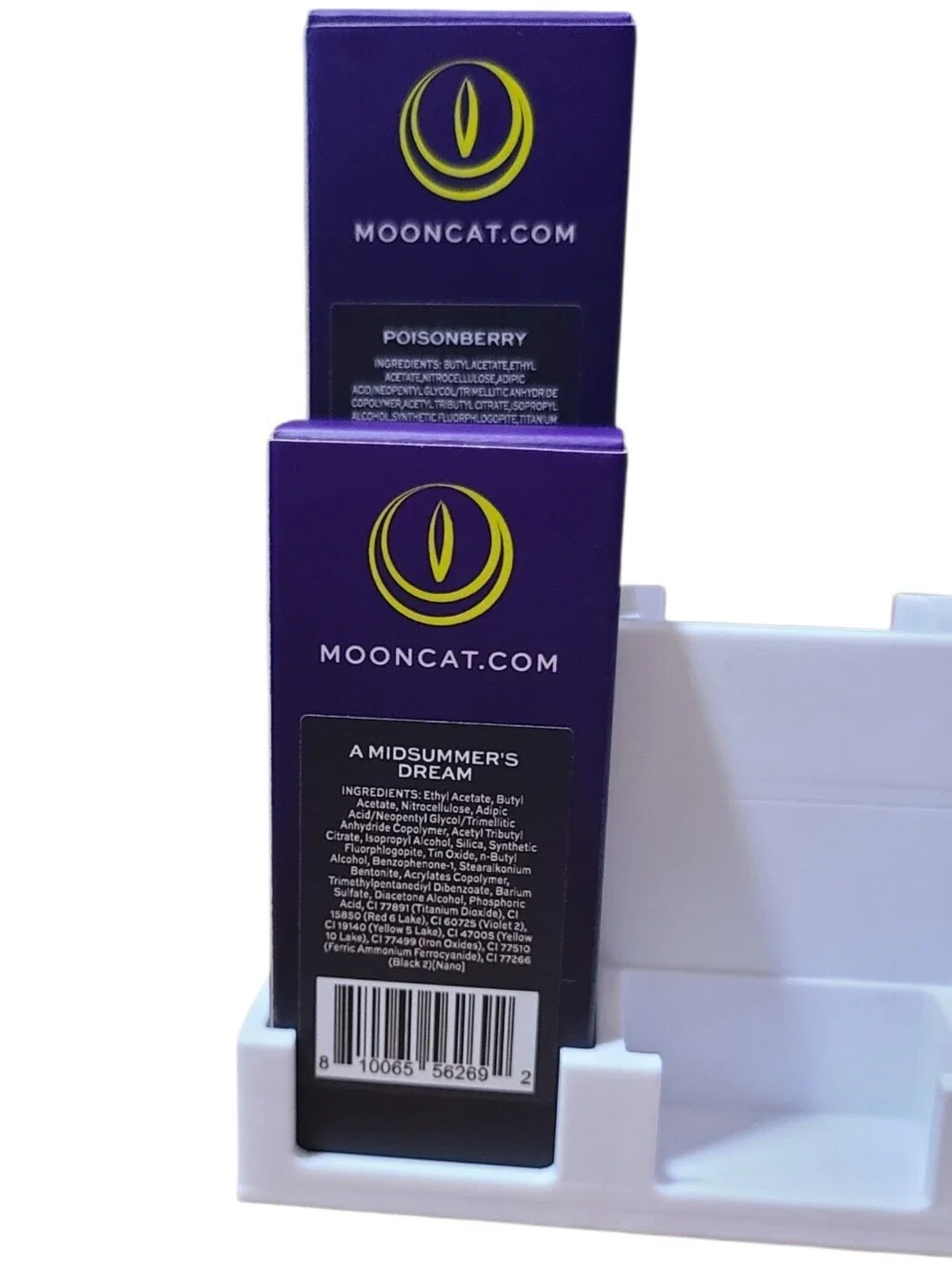 10-Slot Mooncat Nail Polish Box Organizer –  3D Printed Tiered Display Stand